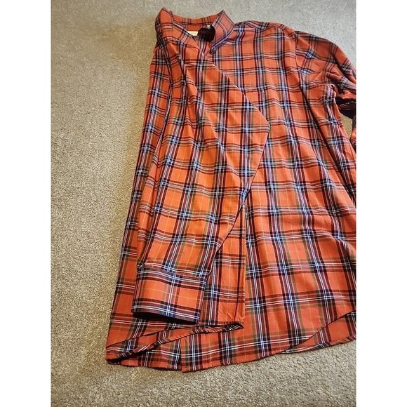 Patrick James Men Button Up Checked Plaid WOOL BLEND 2xl Multi-Color Mid-Weight - Picture 6 of 12